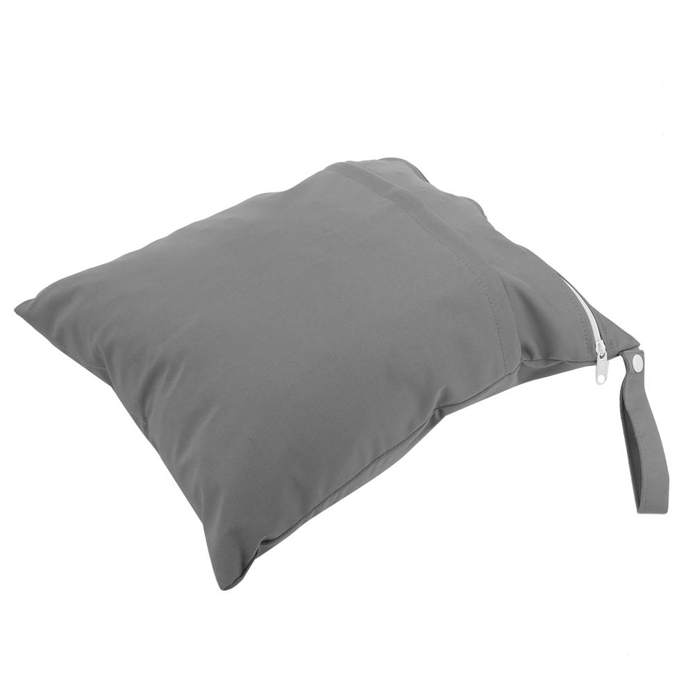 Wasserdichte Babywindeltasche Organizer-Beutel Aufbewahrungstasche für Windeln Mama Aufbewahrung Grau