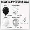 12inch 60pcs multi-color latex balloon set with confetti, suitable for weddings, birthdays, pop parties, bridal showers
