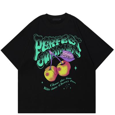 Streetwear Perfect Cherry Pattern Unisex T-Shirt