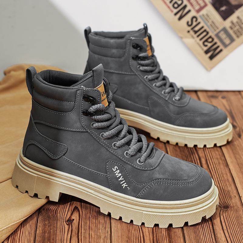 

Men s shoes autumn 2024 new British low-top casual retro tooling shoes men s outdoor mountaineering high-top Martin boots 44
