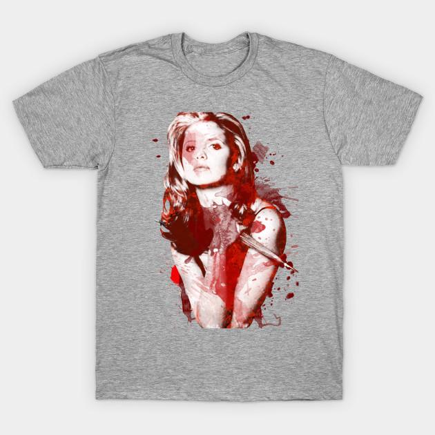 

Unisex Fashion TShirt Splatter Buffy Print TShirt Plus Size XS-6XL T-Shirt 100%Cotton Tops O Neck Short Sleeve Tees 4XL серый