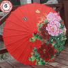 Chinese Antique Wedding Bride Oiled Paper Umbrella Dragon and Phoenix 56cm Kids Decorative Umbrella 10 Colors