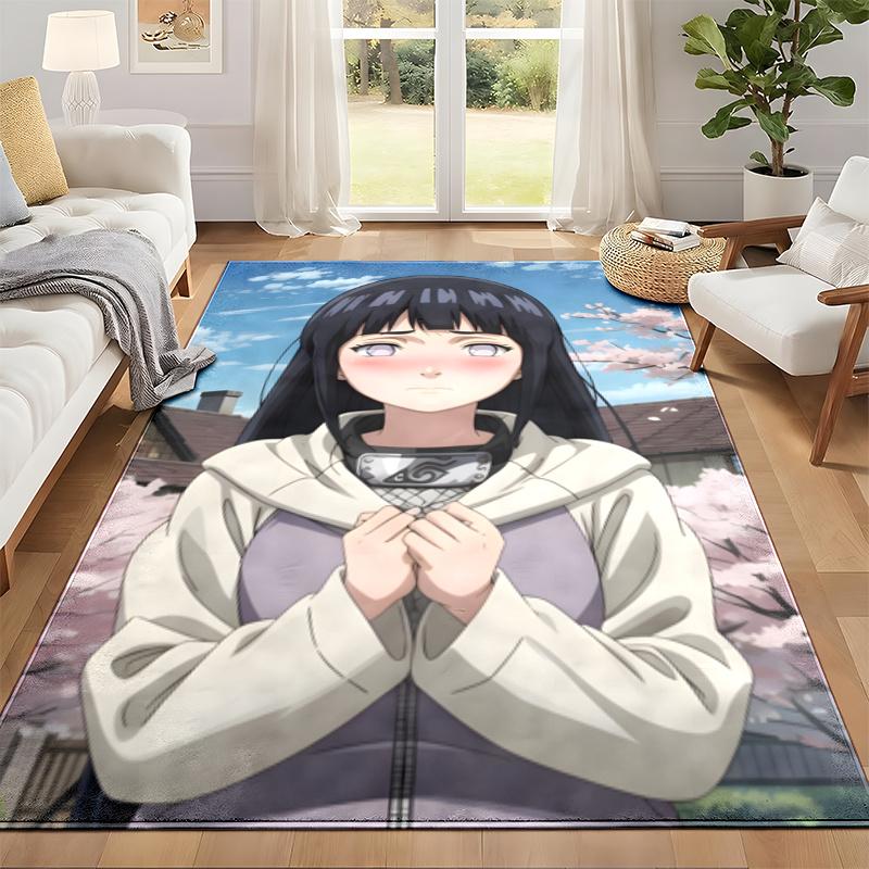 Hyuga Hinata Carpet Door Mat for Living Room or Bedroom Protective Mat Under Chair Office Decoration Christmas Gift Birthday Present