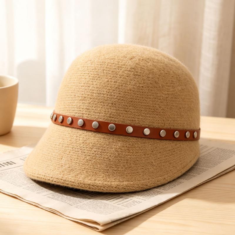 Women S Elegant Versatile Warm Bucket Hat For Autumn Winter