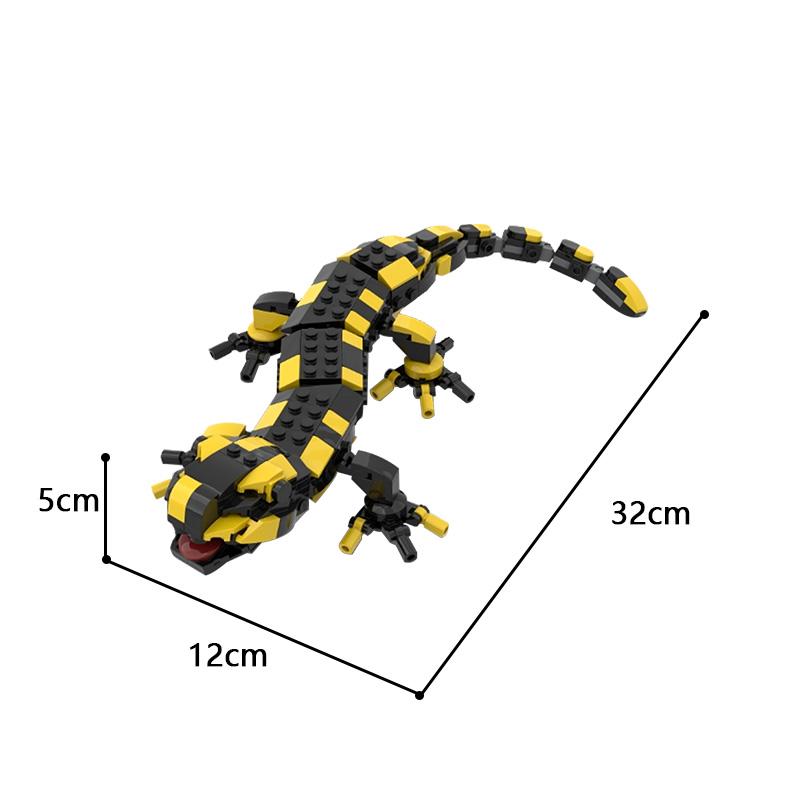 Buildmoc Mechanischer Krokodil Geckoed-10 Tiere Roboter Feuersalamander Modell Bausteine Monster Ziegel Spielzeug für Kinder Geschenke