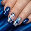 Summer Sweetheart Handmade Short Coffin Press On Nails Dreamy Stars Moon Colorful Cute Fake Nails For Girls