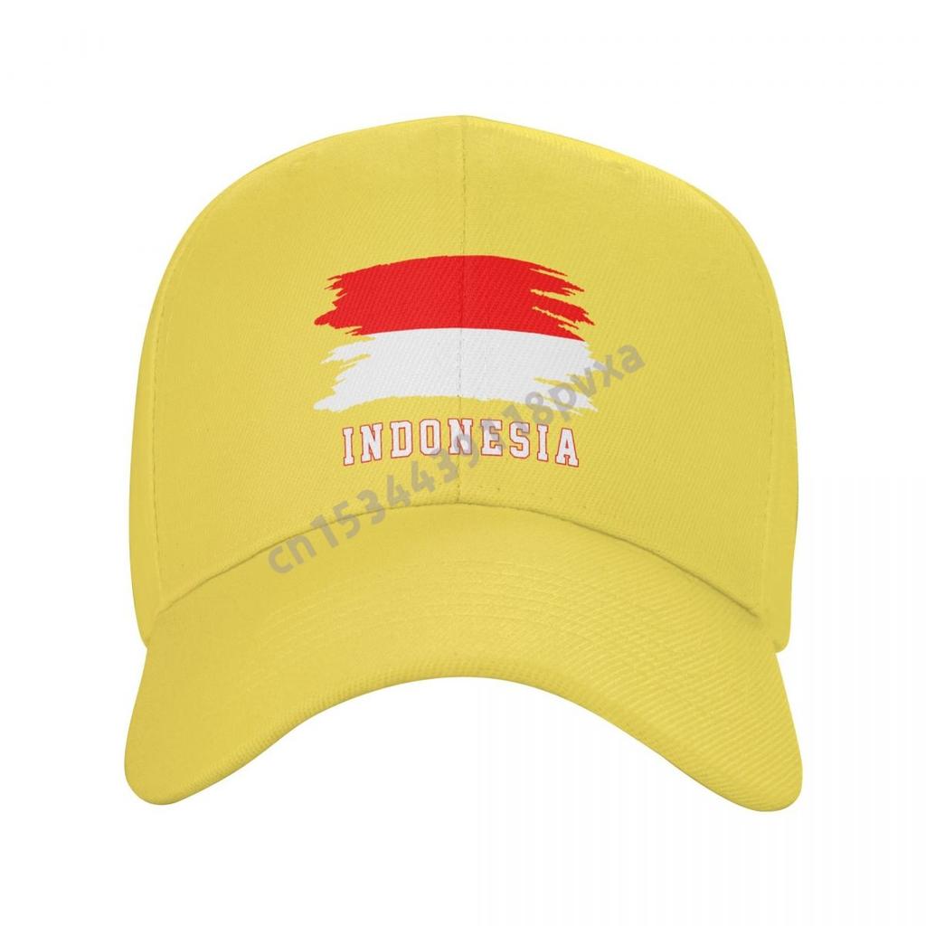 Baseball Cap Indonesia Flag Indonesian Fans Country Map Wild Sun Shade Peaked Adjustable Outdoor Caps for Unisex WoUnisex