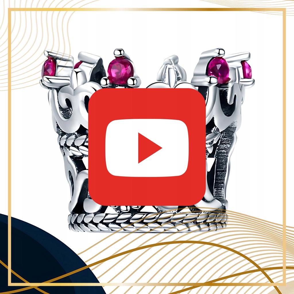 Charms 925 Crown Pendant Bead Charms 925 Cubic Zirconia