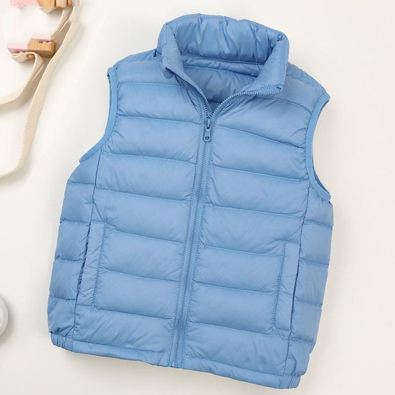 Autumn and Winter Children's Light Down Vest Sleeveless Vest Liner Boys and Girls Baby Winter Vest Vest Vest Vest Vest Vest