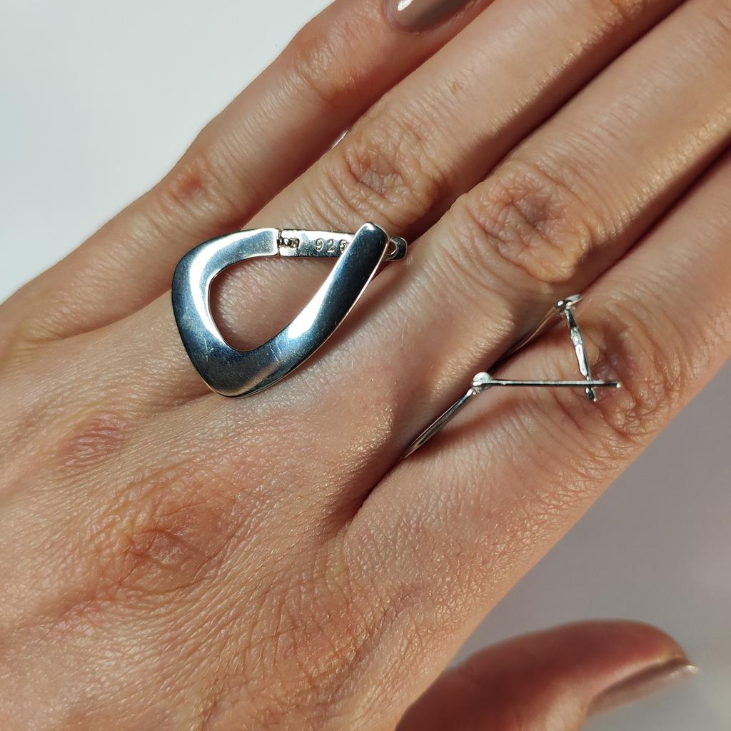 Silver Earrings Without Stones (2130598)
