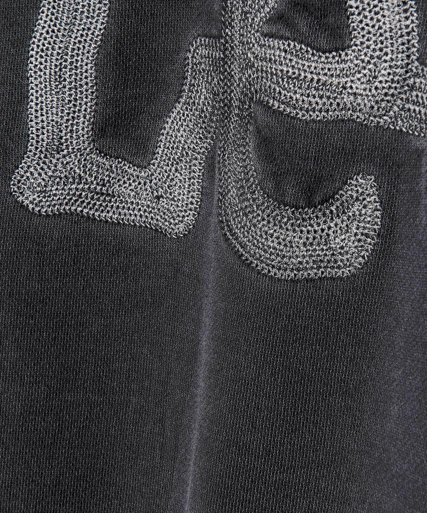 LEE Twitch Embroidered Logo Short Sleeve Dyed Sweatshirt Charcoal