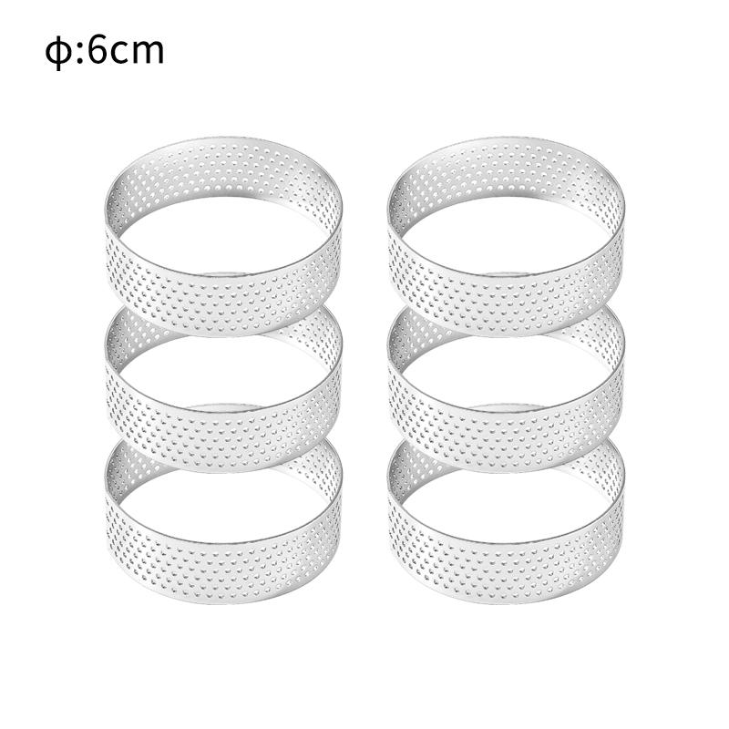 FAIS DU Perforated Round Tart Ring Stainless Steel Fruit Pie Tartlet Mold for Baking DIY Dessert Cake Mousse Molds Kitchen Tools