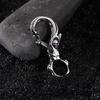 Stainless Steel Skull Keyring Gothic Jewelry Accessory for Men Keychain Unique Design Nice Gift for Birthday Christmas