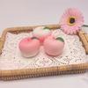 Cherry Blossom Pink Fruit-Colored Peach Apple Strawberry Mousse Cake Pu Soft Slow Rebound Squeeze Fidget Toy Kids Squshy Gift