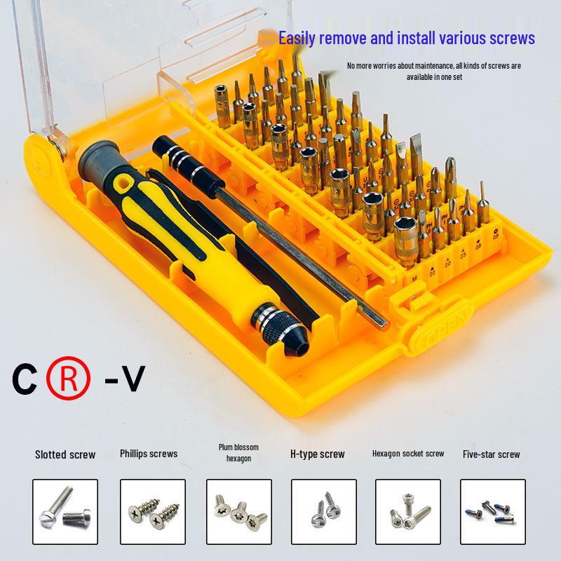 45-in-1 CRV Multi-function Screwdriver Set for Mobile Phone and Household Repair
