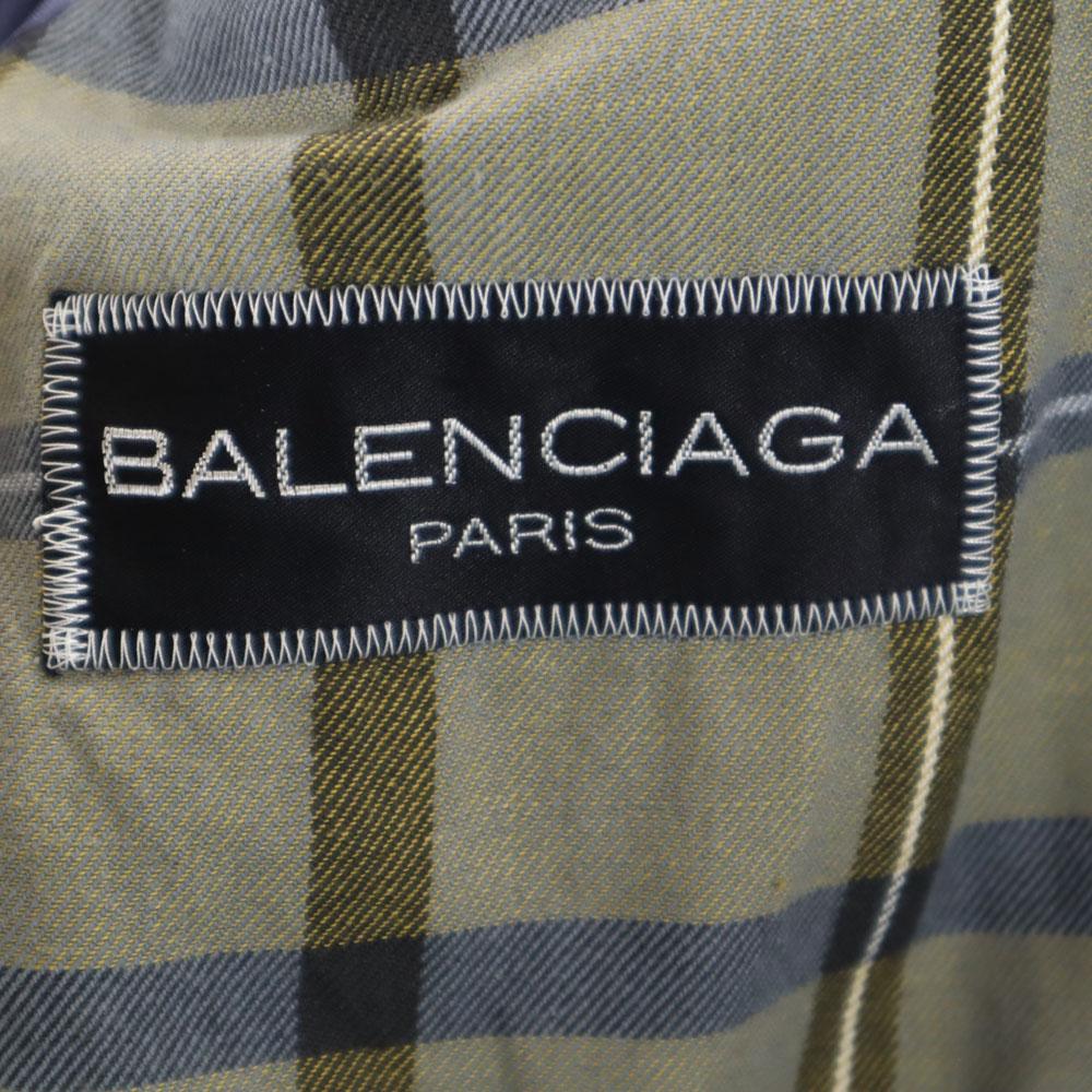BALENCIAGA 80s 90s Old Japanese Standard Stainless collar coat With liner Men's Used