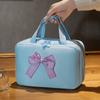 Large Capacity Travel Makeup Handbag Solid Color Women's Wash Bags  Bath Wash