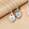 Diaries Vampire The Red Rhinestone Decoration Openable Alloy Necklace For Fans