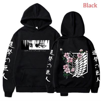 Japanese Anime Attack On Titan Hoodie AOT Graphic Printed Hooded Sweatshirt Streetwear Harajuku Style Unisex Streetwear