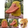 Novelty Yellow Duck And Lion Latex Mask For Holiday Celebrations And Costume Parties
