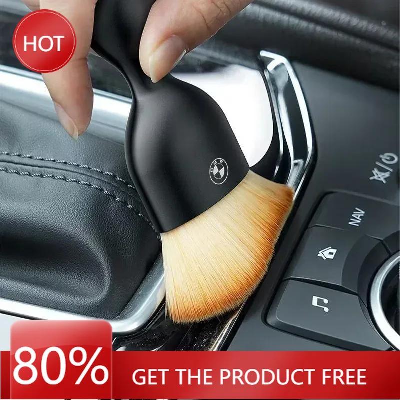 MQRE3 80% New 1/2Pcs Car Interior Cleaning Soft Brush Tool Dust Remover For All Bmw M Power X1 X3 X5 X7 Z4 E63 F10 F30 1 2 3 4 5 Seri