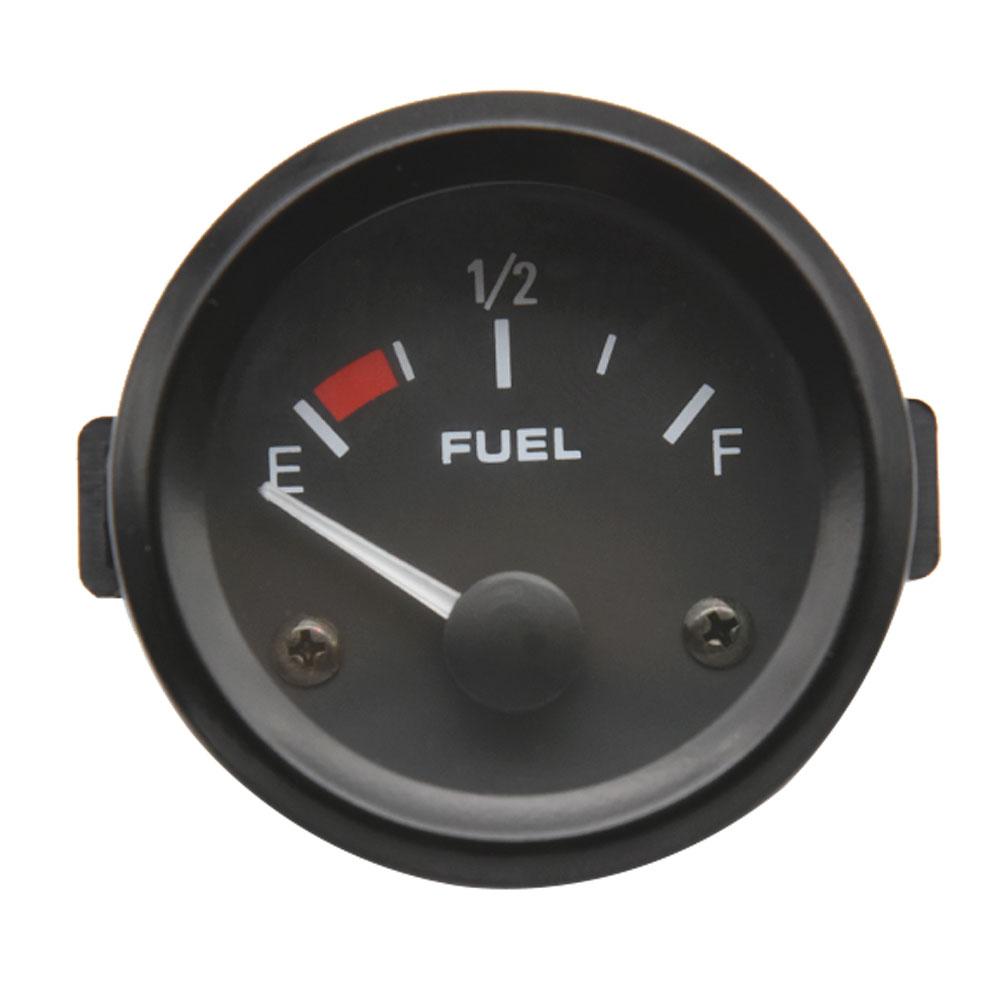 Fuel Gauge 2" 52mm Fuel Level Gauge Car Meter with Fuel Float Sensor White LED Light Black Rim Automotive Gauges 12V Car Gauge