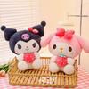 *New Kawaii 25Cm Sanrio Plush Toy Jade Dog Kuromi Dressing Doll Doll Plush Toy Stuffed Animal Patung Dolls Birthday Gift