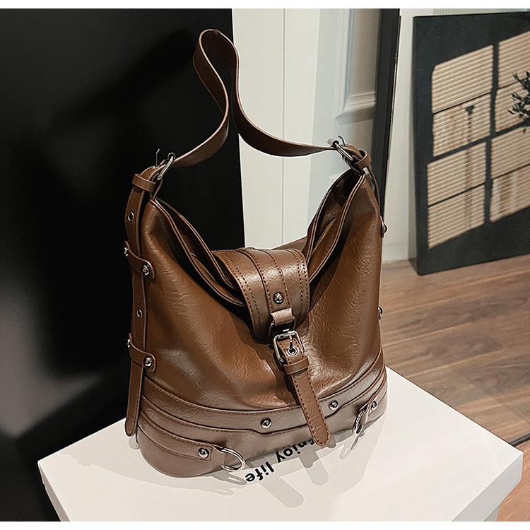 Ielgy All-Match Fashion Tote Bag Korean Version Trendy Large-Capacity Underarm Bag