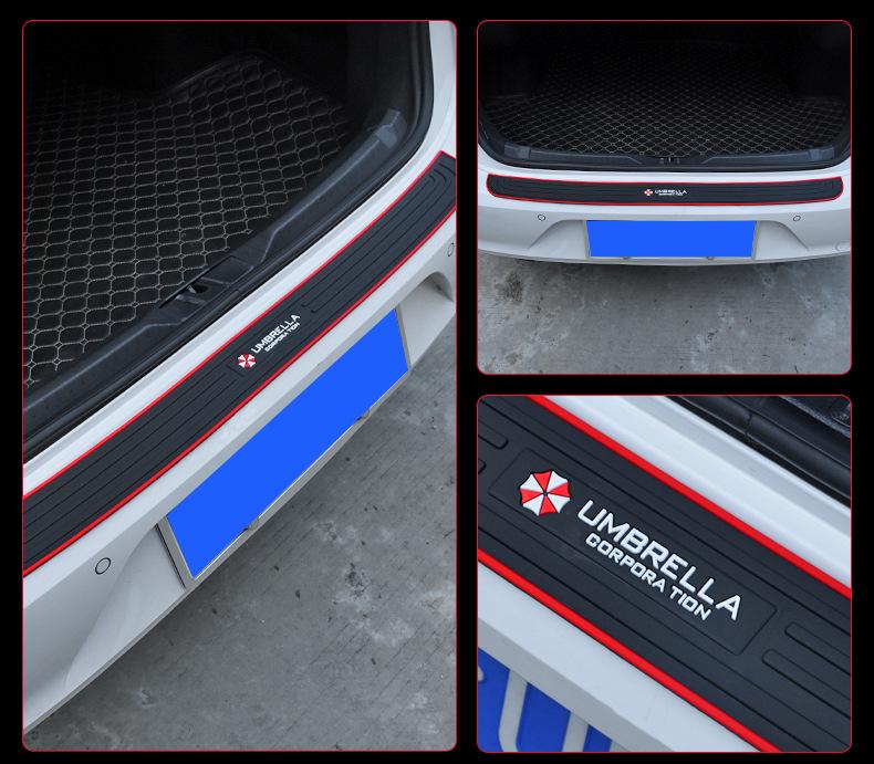 Gumowa listwa ochronna do bagażnika samochodowego, zapobiegająca kolizjom i zarysowaniom