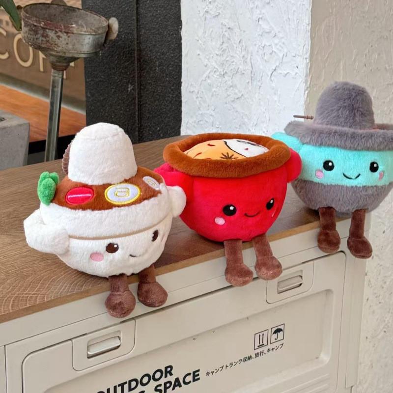 Fun Hotpot Plush Doll With Pp Cotton Filling For Kitchen Decor And Gift Set
