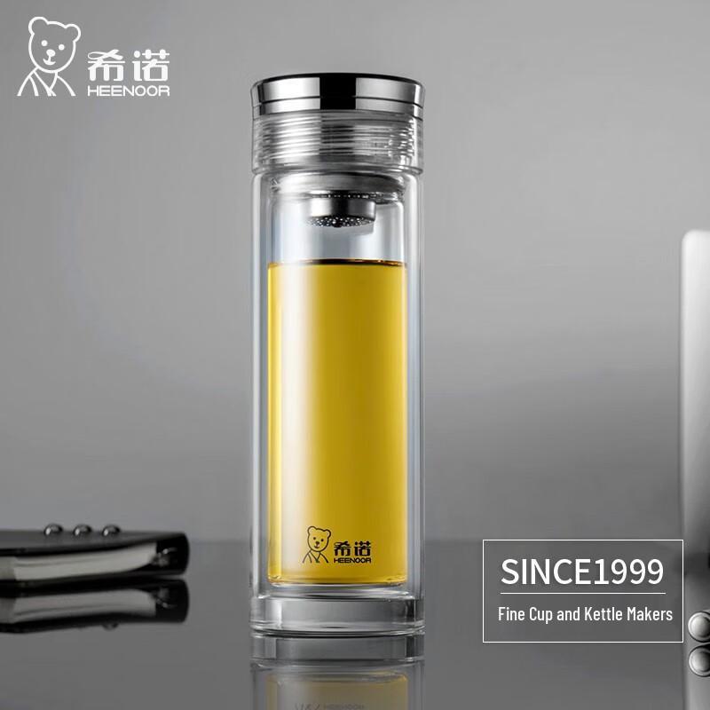 Стеклянная чашка-заварник HEENOOR с двойными стенками (XN-7052)