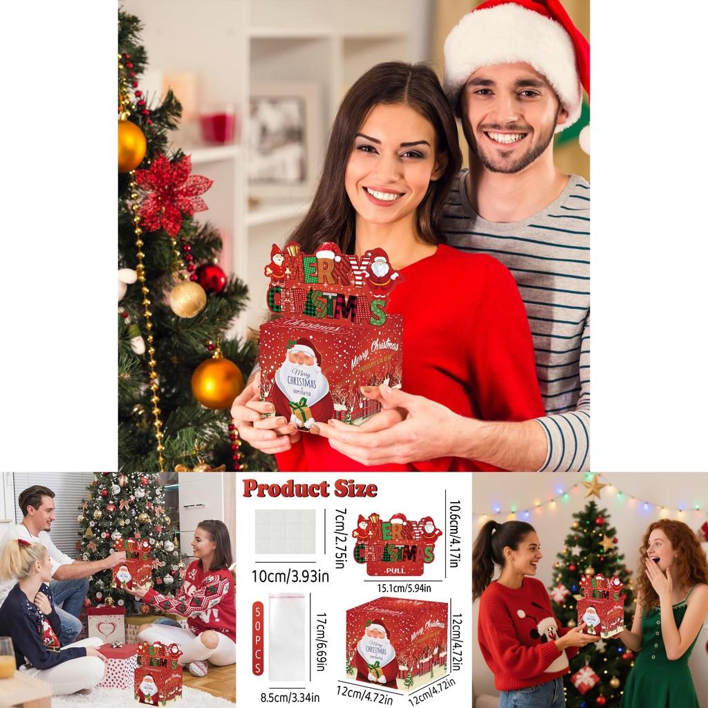 Weihnachts-Nikolaus-Spardose mit rotem Farbverlauf für Feiertagsfestlichkeiten und Geschenkverpackung