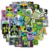 50 Alien Graffiti Stickers Mobile Phone Computer Water Cup Notebook Decoration Waterproof Creative Creative Stickers