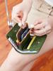Women's Wallet Short Compact Three Layer LargeCapacity Retro Pearl Wallet PU Leather Multi Card Seat/Coin ZeroWallet