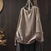 2026 Artistic Color Block Sweater: Retro Simple Round Neck, Soft Slimming, Versatile Casual Top for Women