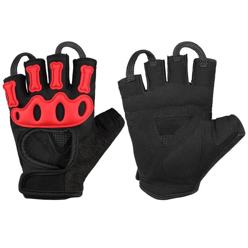 OLOMM Unisex Summer Half-Finger Anti-Collision Breathable Cycling Gloves M-XL