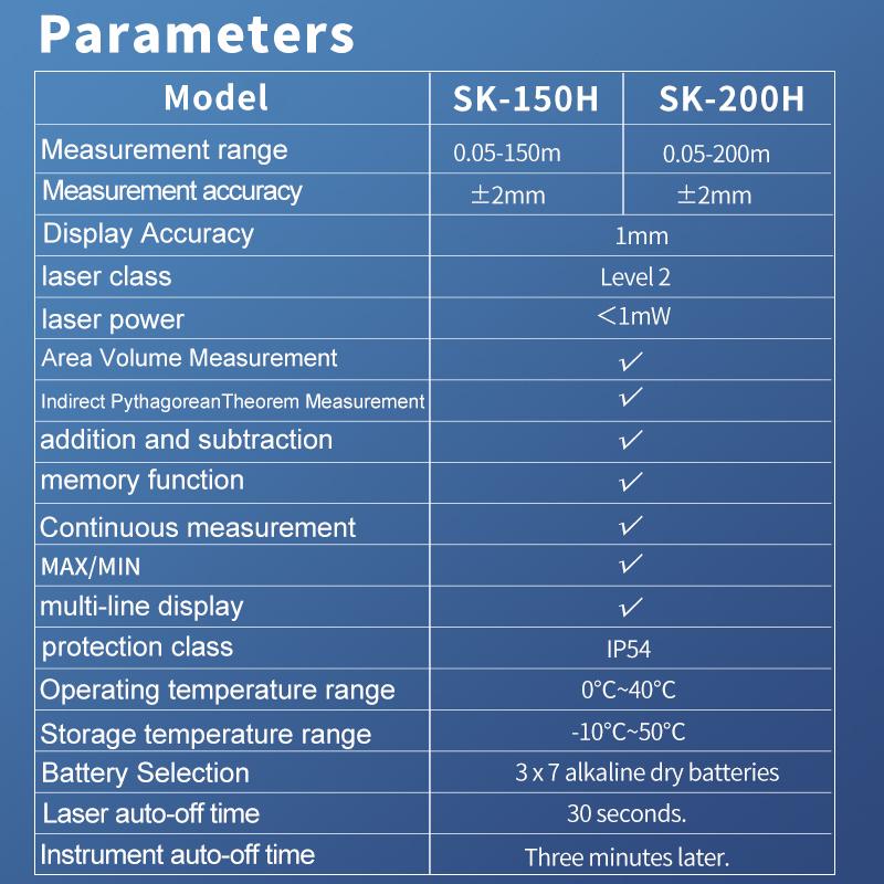 Snakol Laser Distance Meter 150M/200M Profesional Laser Tape Measure Rangefinder Trena Roulette Ruler Range Finder USB Charging