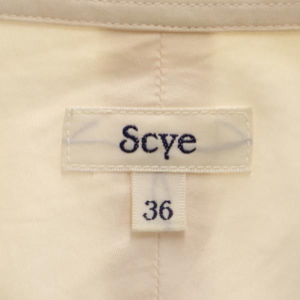 Scye Made in Japan Wool Blend Knit switching Long sleeve Knit switching shirt Women Used