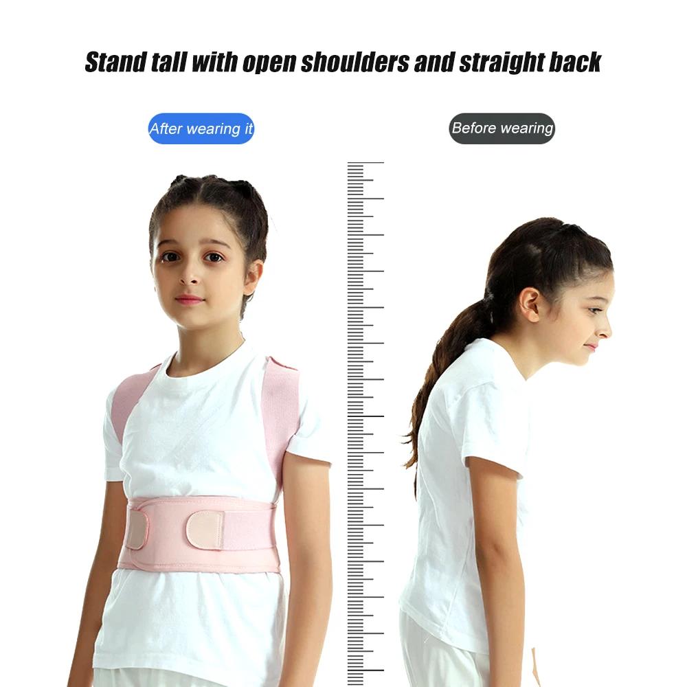 1Pcs Posture Corrector For Kids,Upper Back Posture Brace For Teens Back Straightener Support Under Clothes Spinal For Humpback