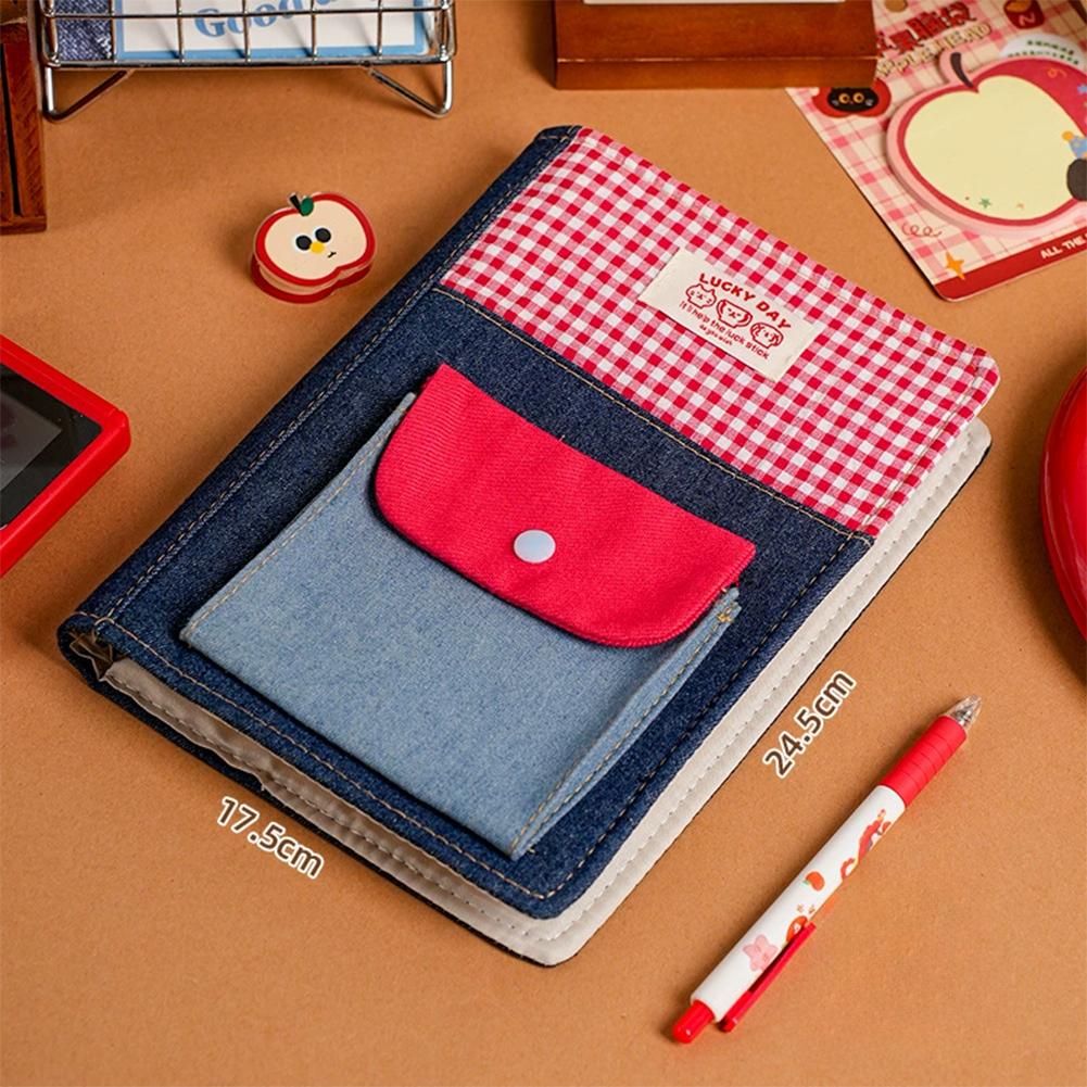 Denim Cloth Notebook Diary DIY Journal Notebook Scrapbook School Study Stationery Gift For Kids Students