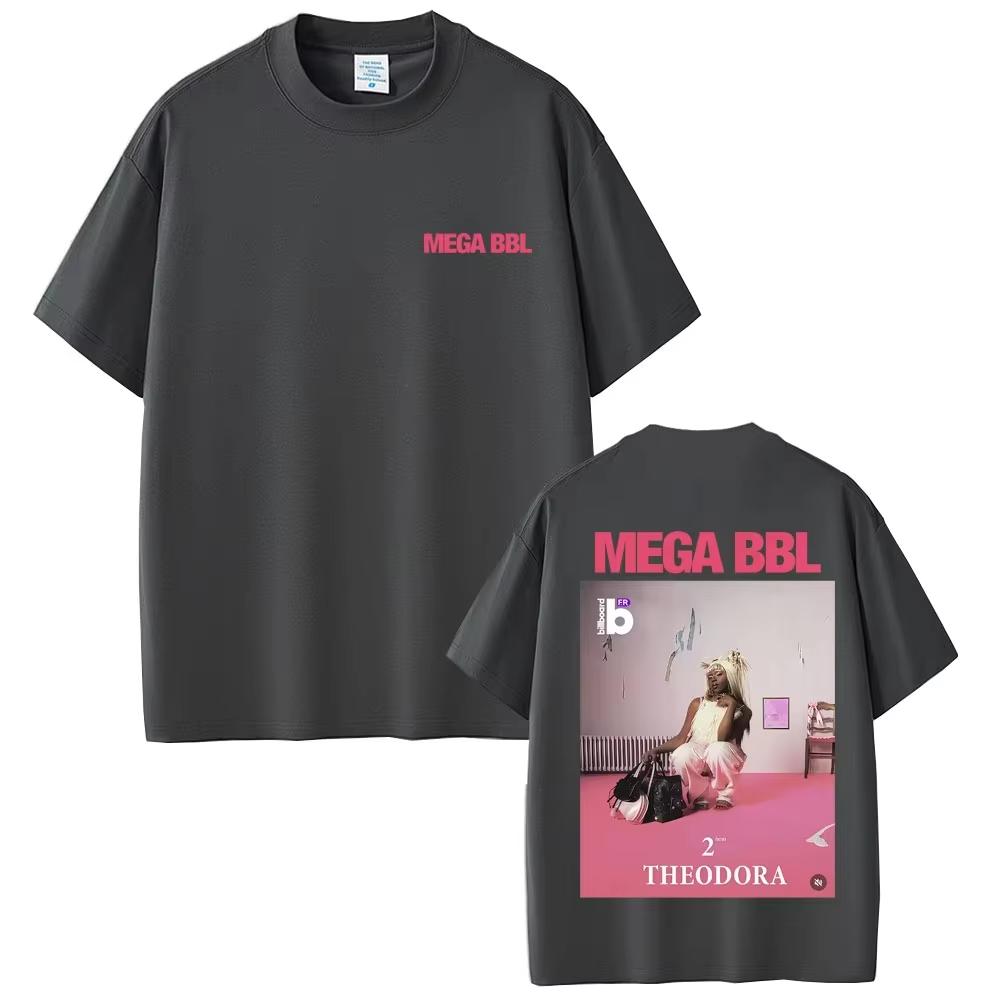 Rapper Theodora Mega Bbl Album Graphic Tshirt Men Women Hip Hop Fashion Pop Music T Shirt Unisex Casual Vintage Pure Cotton Top