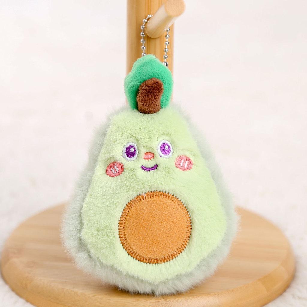 Watermelon Apple Eggplant Garlic Carrot Plush Keychain For Girls Accessory Bag