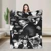 Maluma Colombian Singer Photo Collage Blankets Camping Flannel Throw Blanket For Bedroom Soft Warm Custom Quality Bedspread Gift