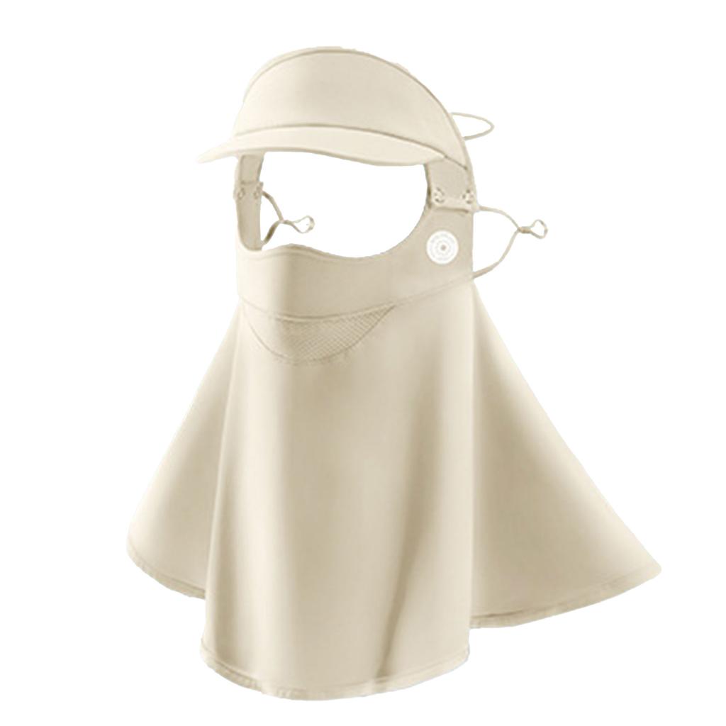 Eis Seide Sonnenschutzmaske Mit Abnehmbarem Schirm Mode Atmungsaktiv Dünn Spurlos Maske UV-Schutzmaske Für Outdoor-Sport