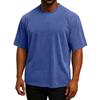 Men's Short Sleeved Retro Cotton T-shirt Loose Half Sleeve