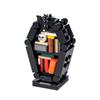 Halloween Scene Building Blocks MOC Cemetery Tombstone Mouse Pumpkin Car Vampire Throne Fireplace Bat Light Candle Toy Gift A040