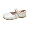 French retro pearl word with ballet flats women's 2025 spring and autumn new small fragrant Mary Jane shoes