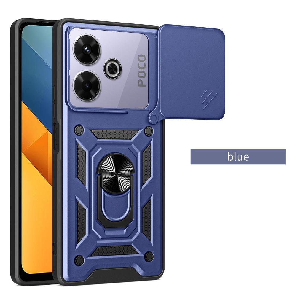Camera protect case for POCO M6 4G POCO F6 Pro POCO F6 Armor Hybrid Ring Back Cover