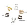 200pcs Metal U Shape Wire Protector Connector 4.5x4mm Guard Guardian Clasps Connectors for Jewelry Making Craft Components
