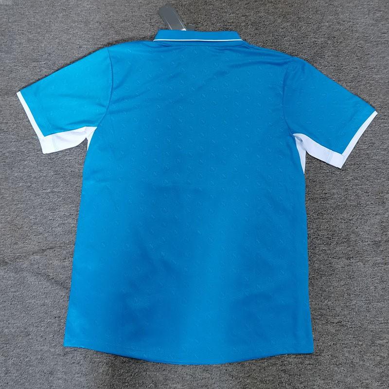 Napoli Home Soccer Jersey 2024-'' Fan Edition Short Sleeve Mens Football Shirt Bamboo Fiber
